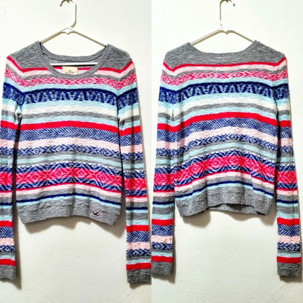 Hollister Multicolored Striped Sweater - Picture 1 of 8